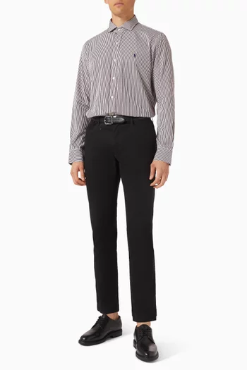 قميص مخطط قطن بوبلين