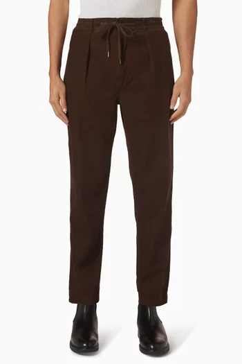 Prepster Pleated Pants in Corduroy