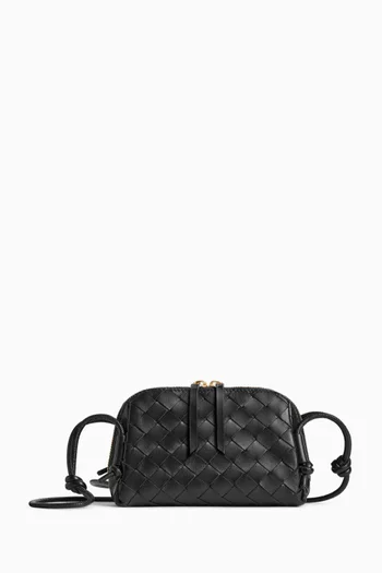 حقيبة كونسرت جلد مجدول