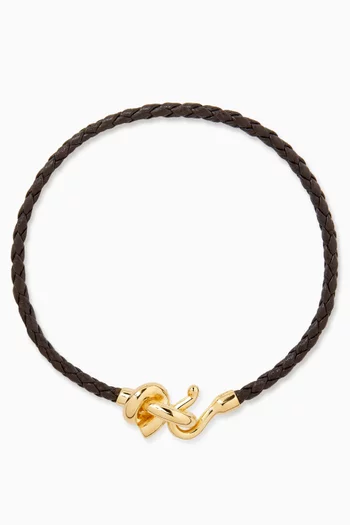 سوار بحلية عقدة جلد