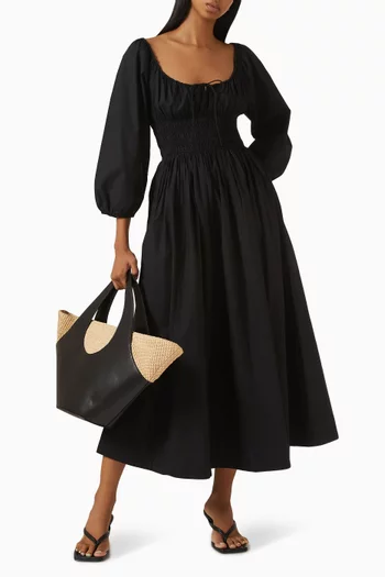 فستان كوينتيسا متوسط الطول قطن عضوي