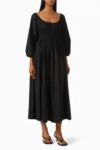 فستان كوينتيسا متوسط الطول قطن عضوي