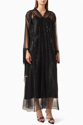 Fringe Lace Abaya