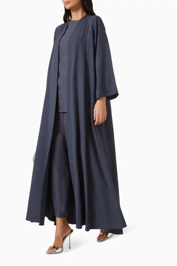 4-piece Abaya Set in Cotton