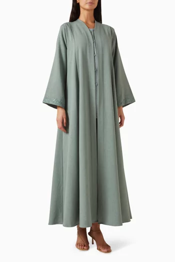 4-piece Abaya Set in Linen