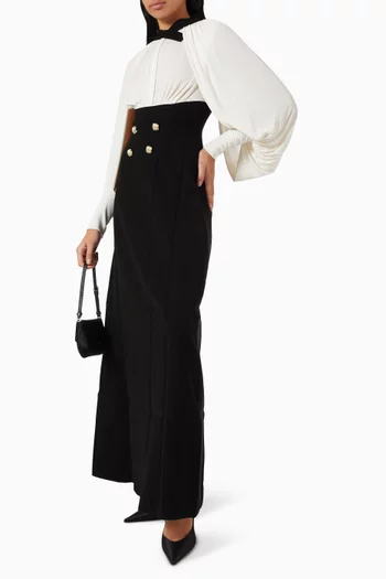 Delina Double-breasted Maxi Dress