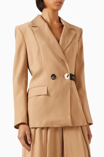 جاكيت بحزام مودال