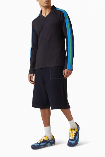 تي شيرت بولو روتس منسوج من مزيج فيسكوز