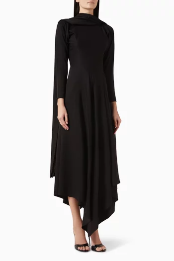 Irena Handkerchief-hem Shawl Dress