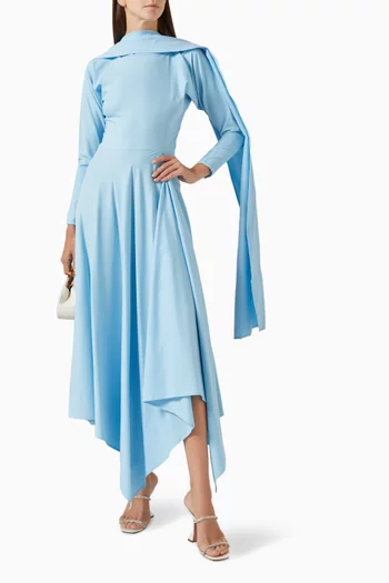 Irena Handkerchief-hem Shawl Dress