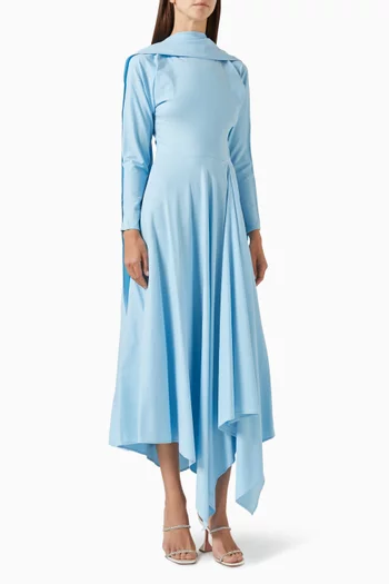 Irena Handkerchief-hem Shawl Dress