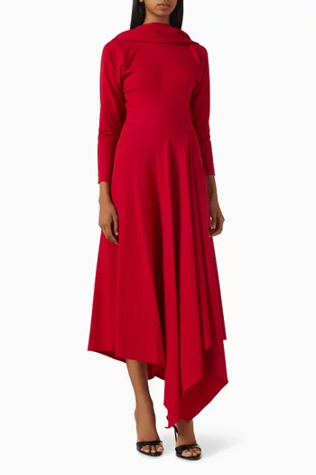 Irena Handkerchief-hem Shawl Dress