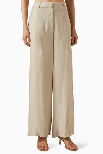 Wide-leg Pants in Modal Blend