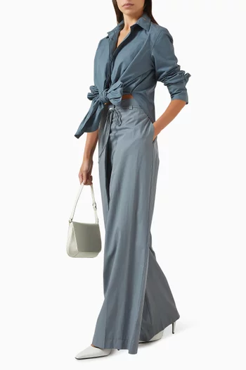 قميص بأزرار قطن