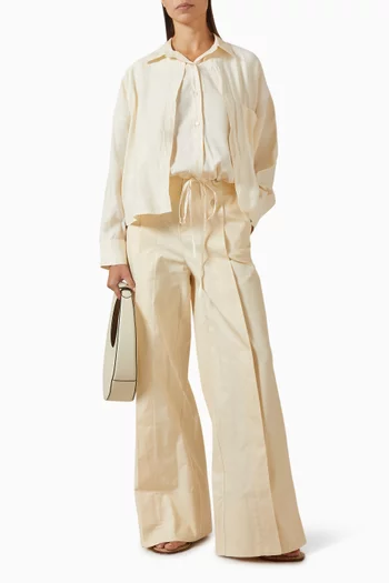 Wide-leg Pants in Cotton