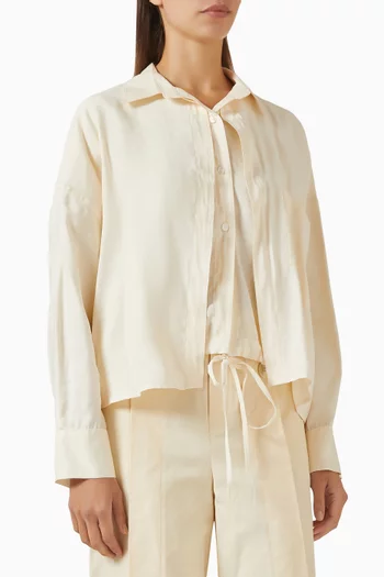 قميص بتصميم بطبقات مزيج مودال