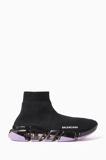 Speed 2.0 Clear Sole Sneakers in Recycled-knit