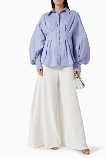 قميص اوما بطيات