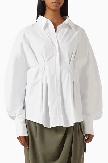Oma Pintuck Shirt