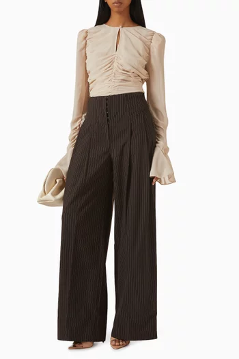 Ruched Top in Chiffon