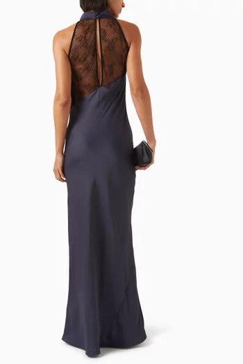 Lace-trim Maxi Dress