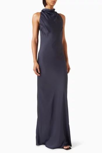 Lace-trim Maxi Dress
