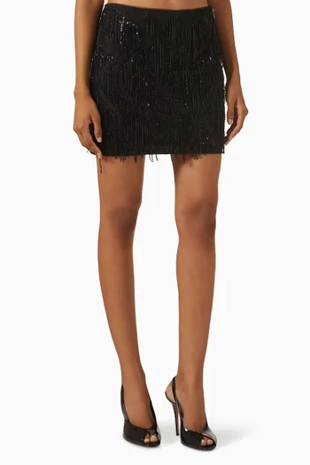 Sequin-embellished Mini Skirt