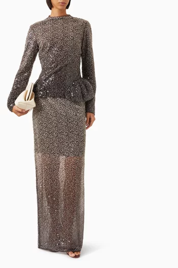 Embellished Peplum Top