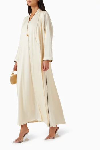 Sculpted Elegance Draped Abaya