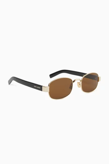 SL 706 Round Sunglasses in Metal