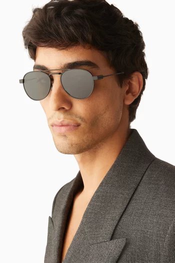 SL 708 Aviator Sunglasses in Metal