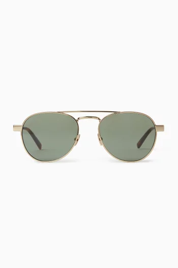 SL 708 Aviator Sunglasses in Metal