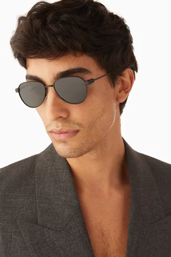 SL 772 D-Frame Sunglasses in Metal