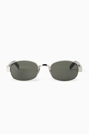 SL 706 Rectangular Sunglasses in Metal