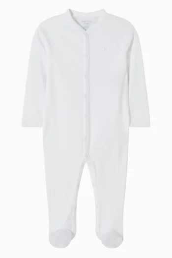 Printed Sleepsuit in Cotton