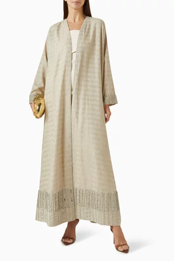 Embellished-trims Abaya