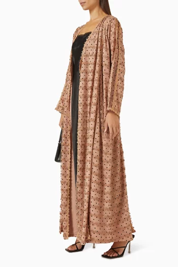 Polka-dot Print Abaya