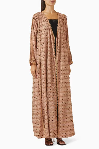 Polka-dot Print Abaya