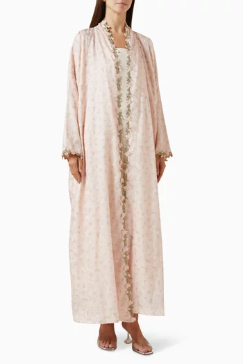 Bloom Floral-print Abaya