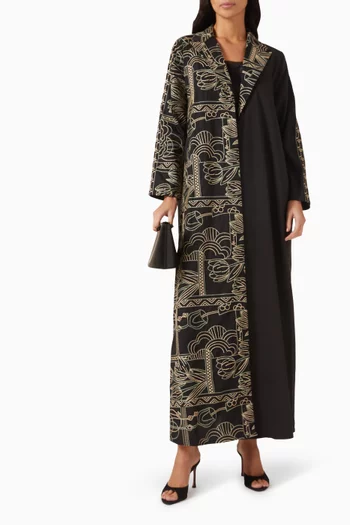 Muse Printed Coat Abaya