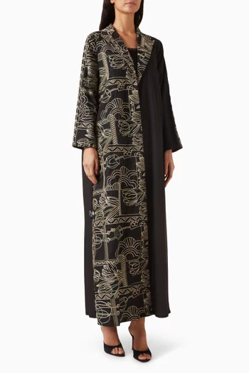 Muse Printed Coat Abaya