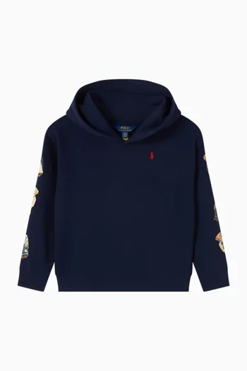 Polo Bear Hoodie in Cotton