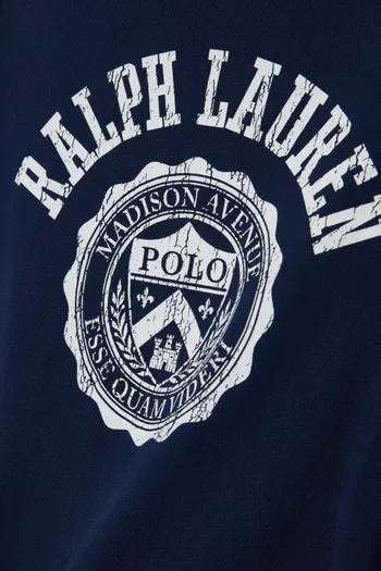 تي شيرت بشعار الماركة قطن جيرسيه