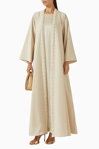 طقم عباية مطرز، 3 قطع