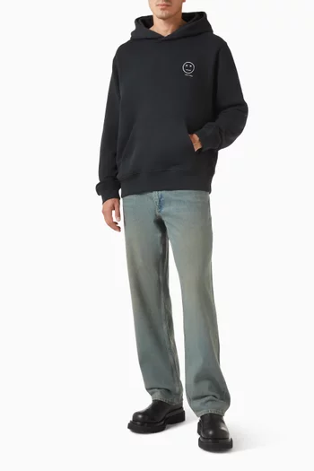 Sour Face Embroidered Hoodie in Cotton Blend