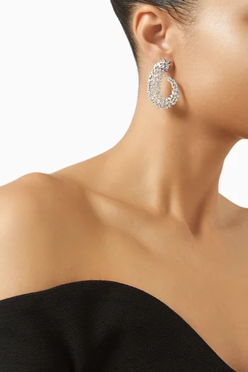 أقراط سيينا نحاس مطلي روديوم