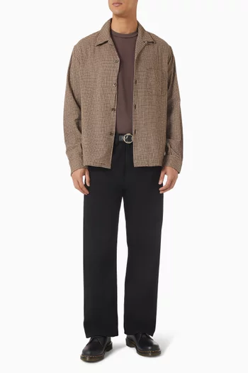 تي شيرت بقصة مربعة قطن