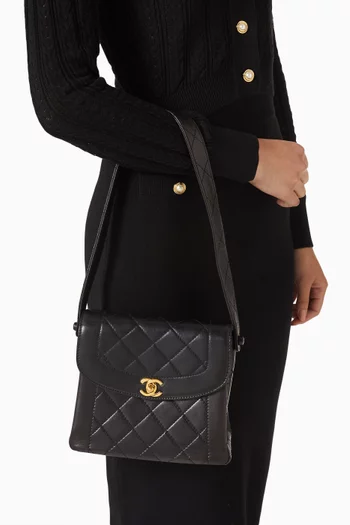 حقيبة كتف ديانا من التسعينيات جلد ماعز