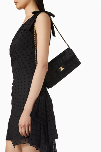 حقيبة كتف كوكو إيست ويست من الألفينيات شعر مهر وجلد