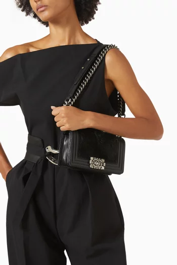 حقيبة بوي صغيرة من عام 2013 جلد ماعز وشعر ماعز